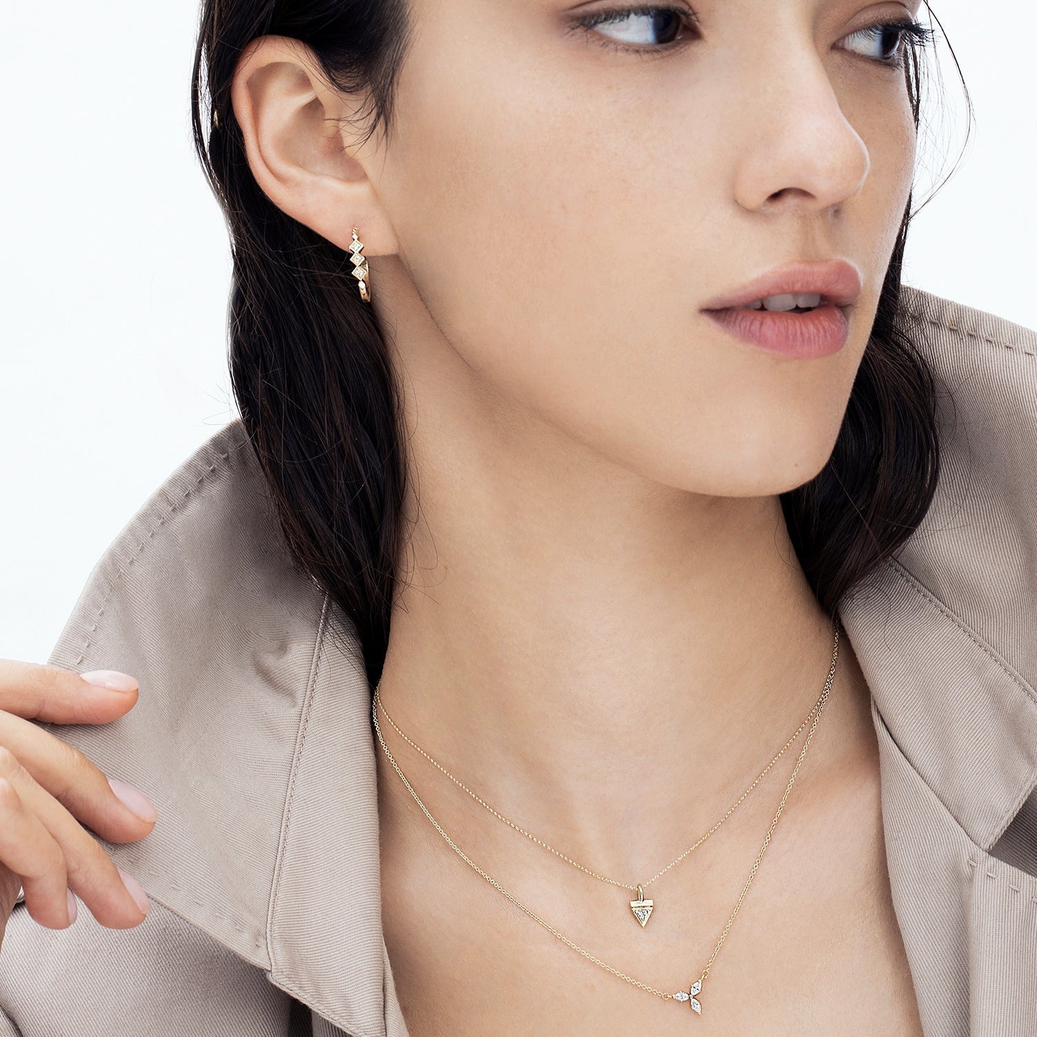 שרשראות זהב לבן לנשים