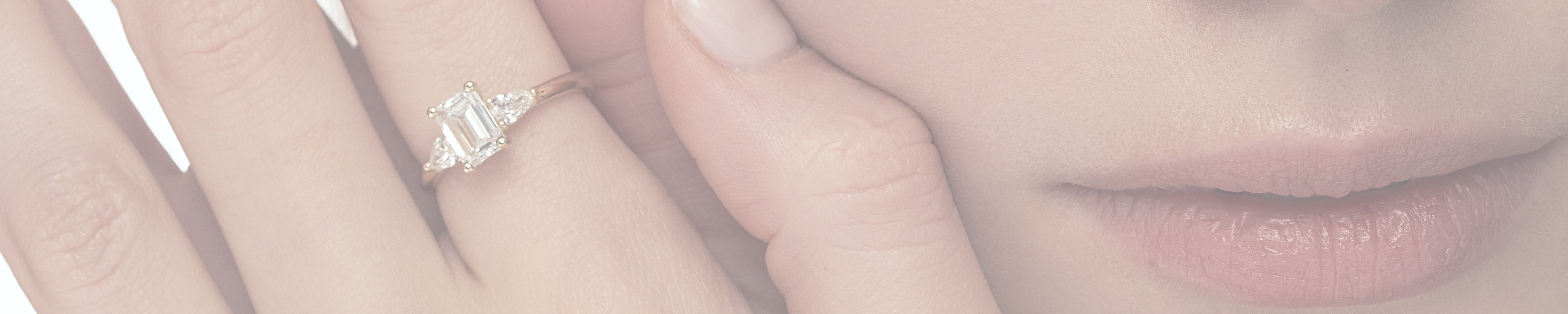 טבעות אירוסין עם יהלומי מעבדה