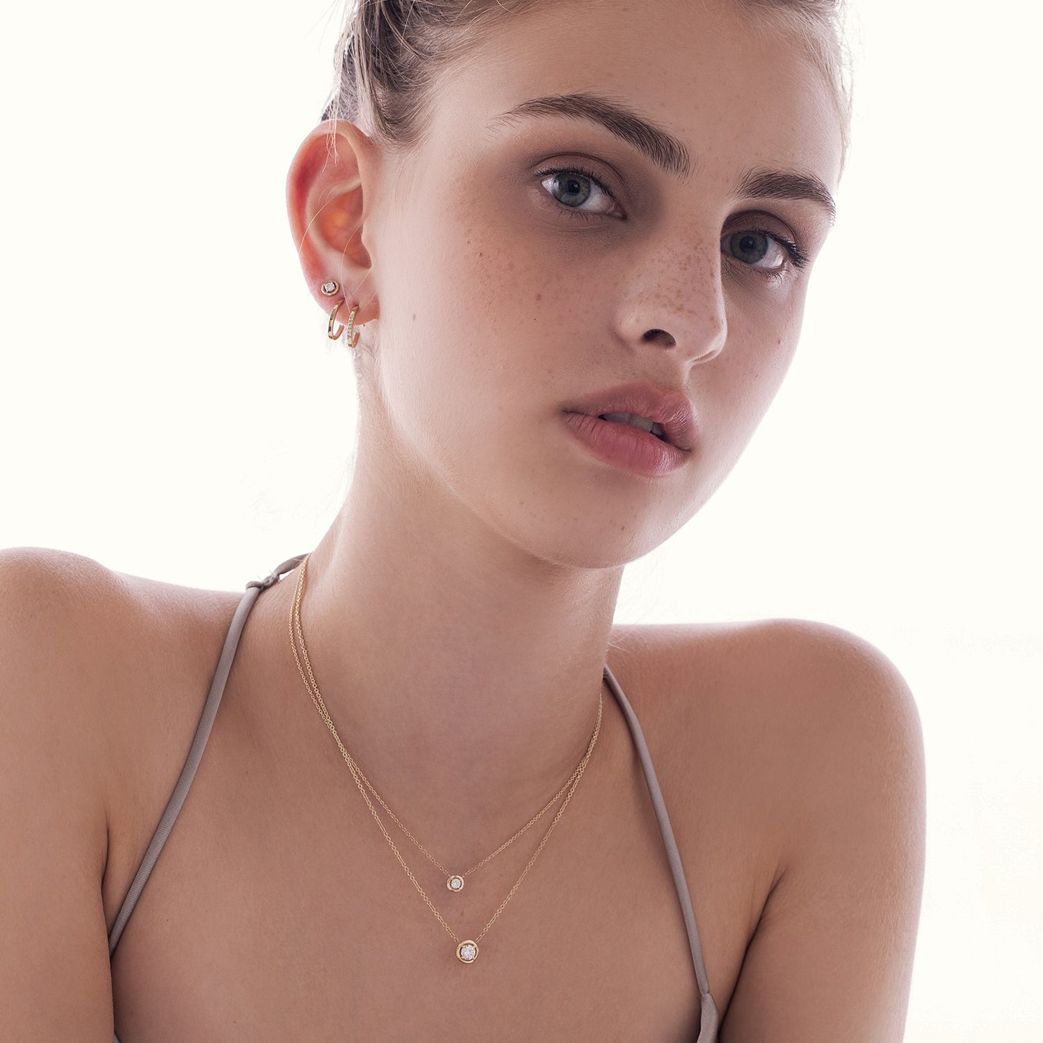 שרשרת סוליטר מיוחדת משובצת יהלום מעבדה במשקל 50 נקודות