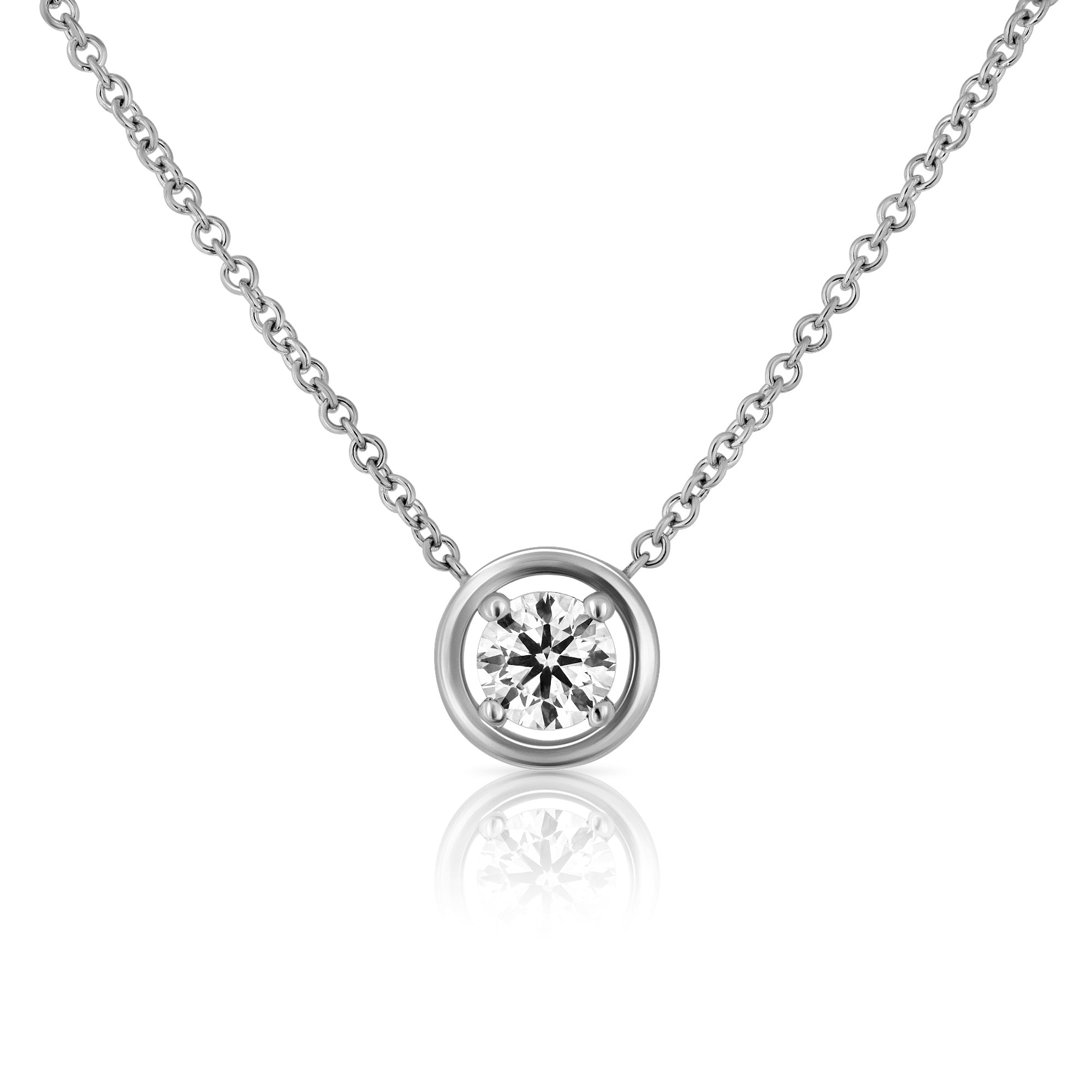 שרשרת סוליטר מיוחדת משובצת יהלום מעבדה במשקל 50 נקודות