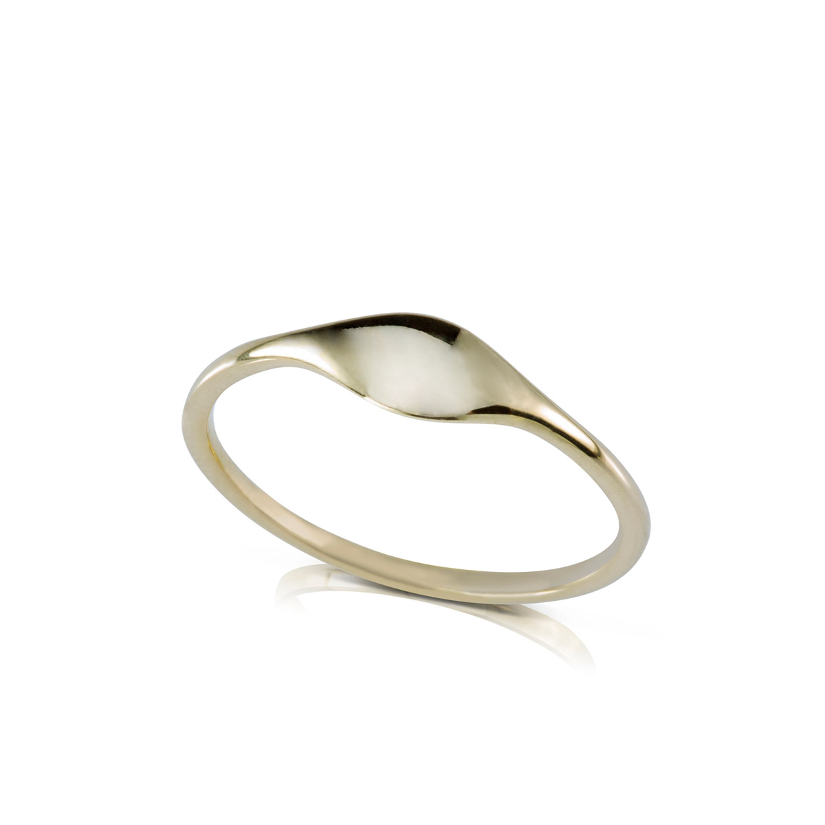 טבעת זהב עדינה מיוחדת – טבעת חריטה